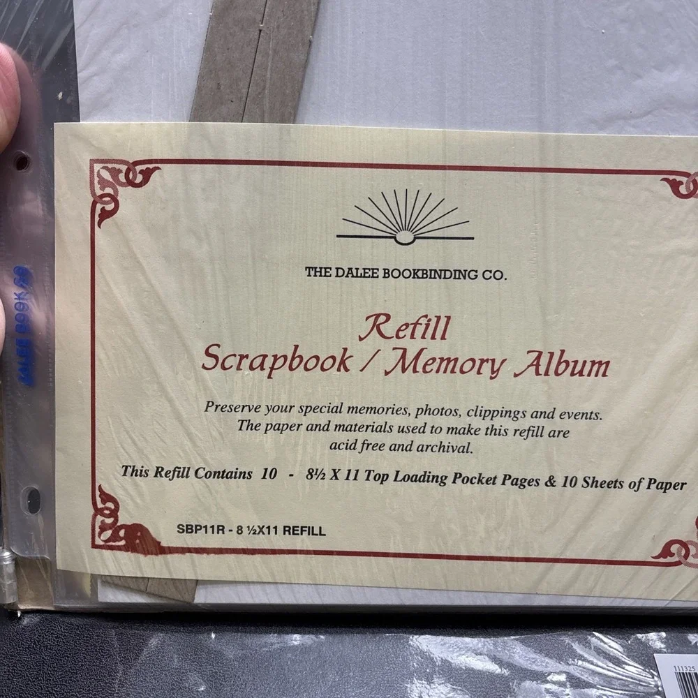 New Dalee‎ Bookbinding Scrapbook Album Refill 8.5x11 Top Loading 10 Pocket Pages